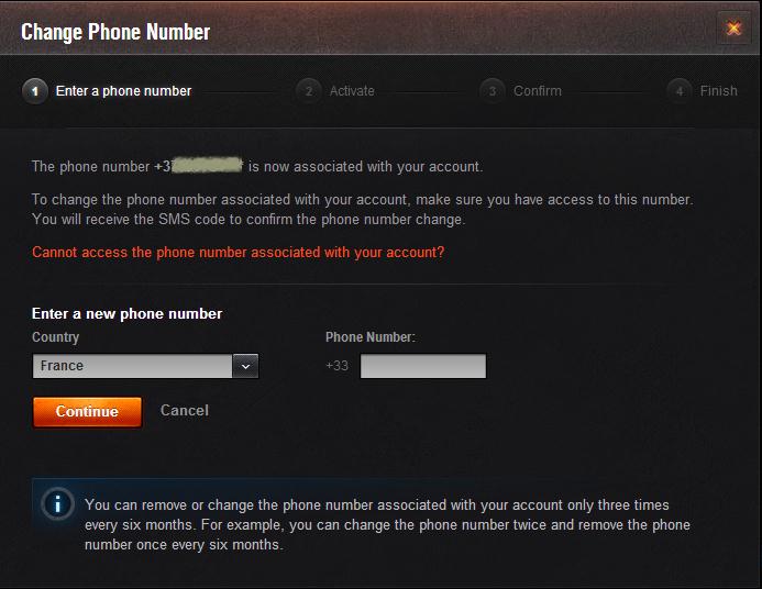 Can I Change My Phone Number Tech Corner World Of Tanks Official Forum
